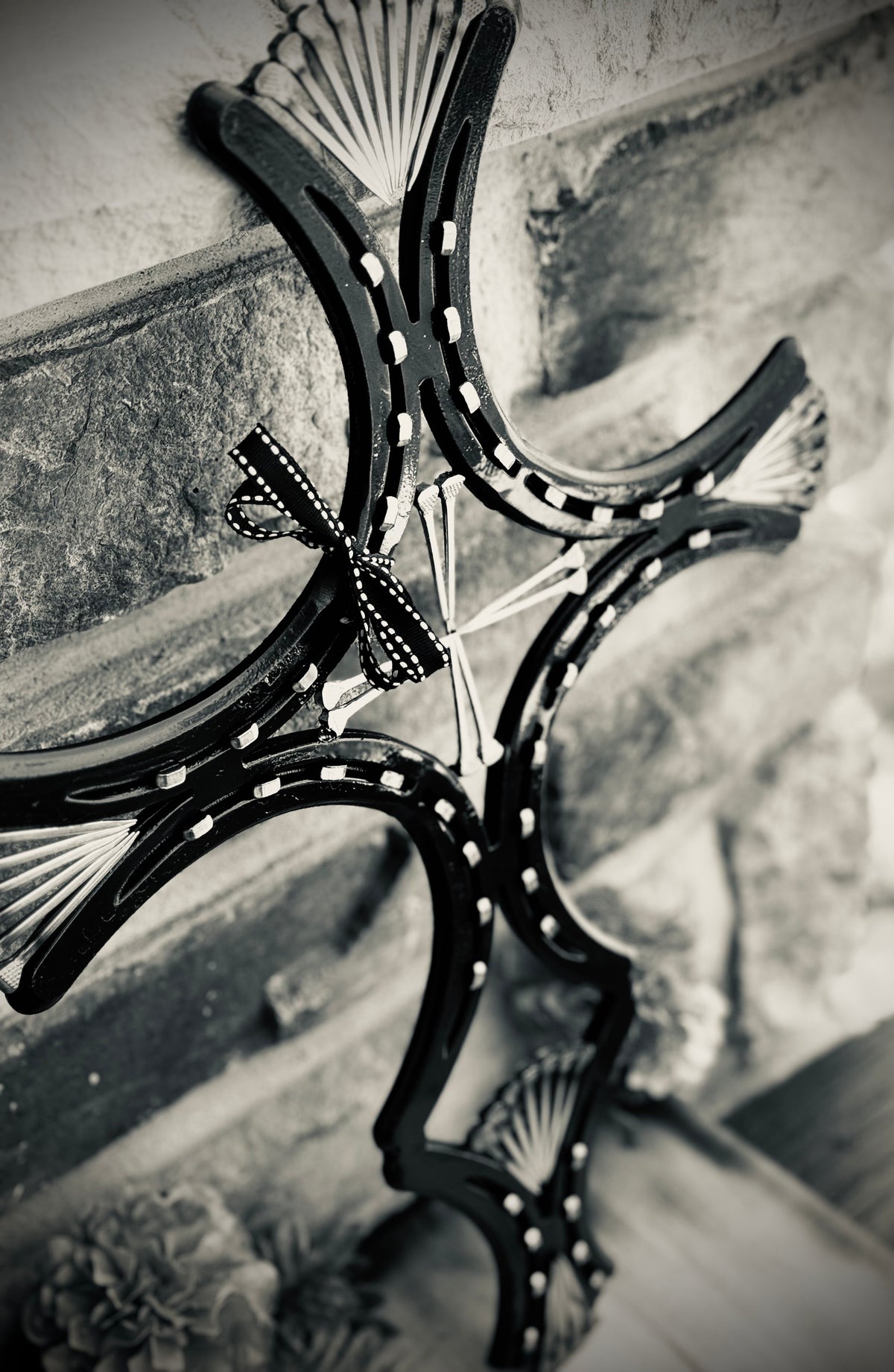 Hand made Horseshoe Cross