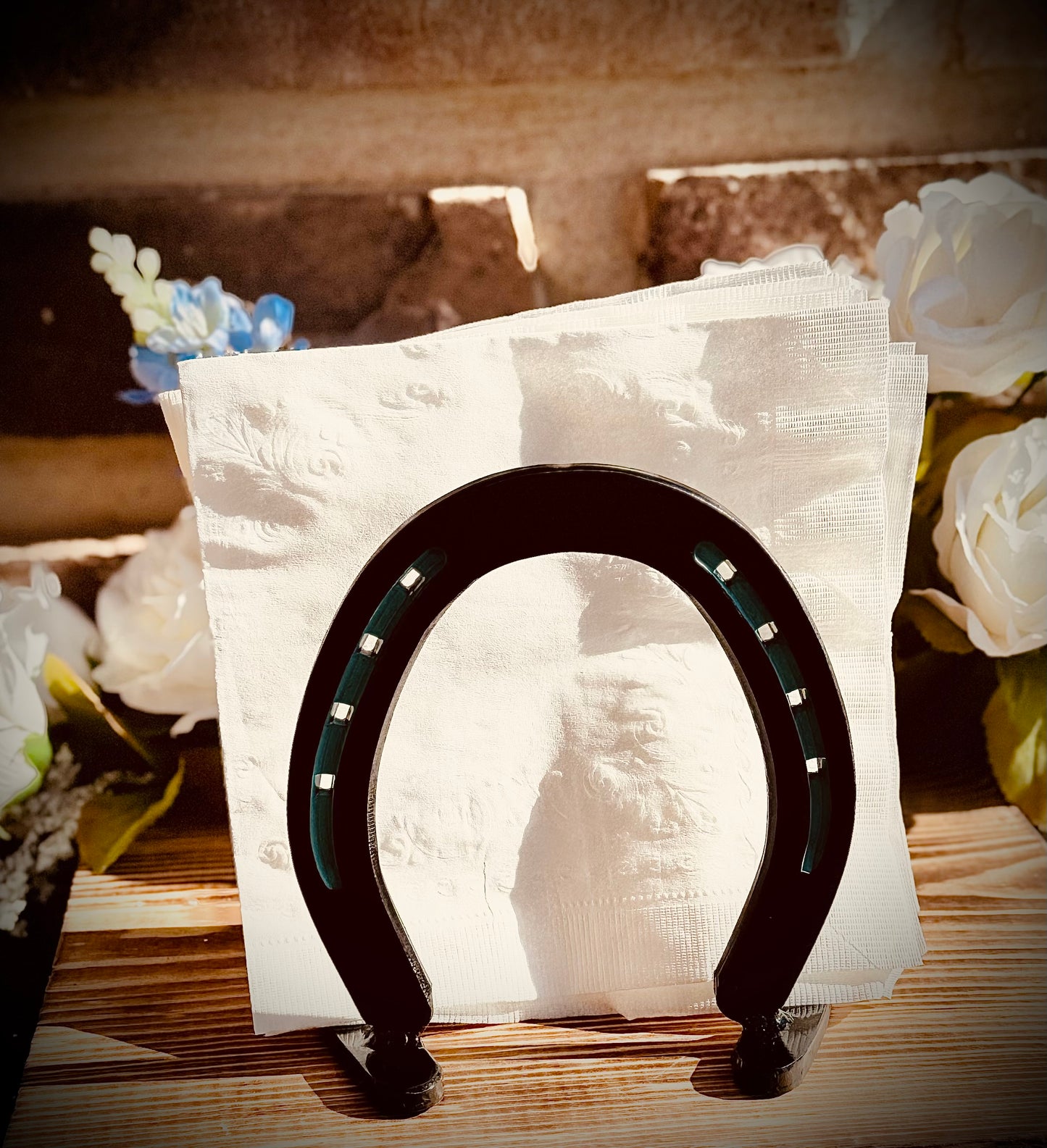 Horseshoe Napkin Holder