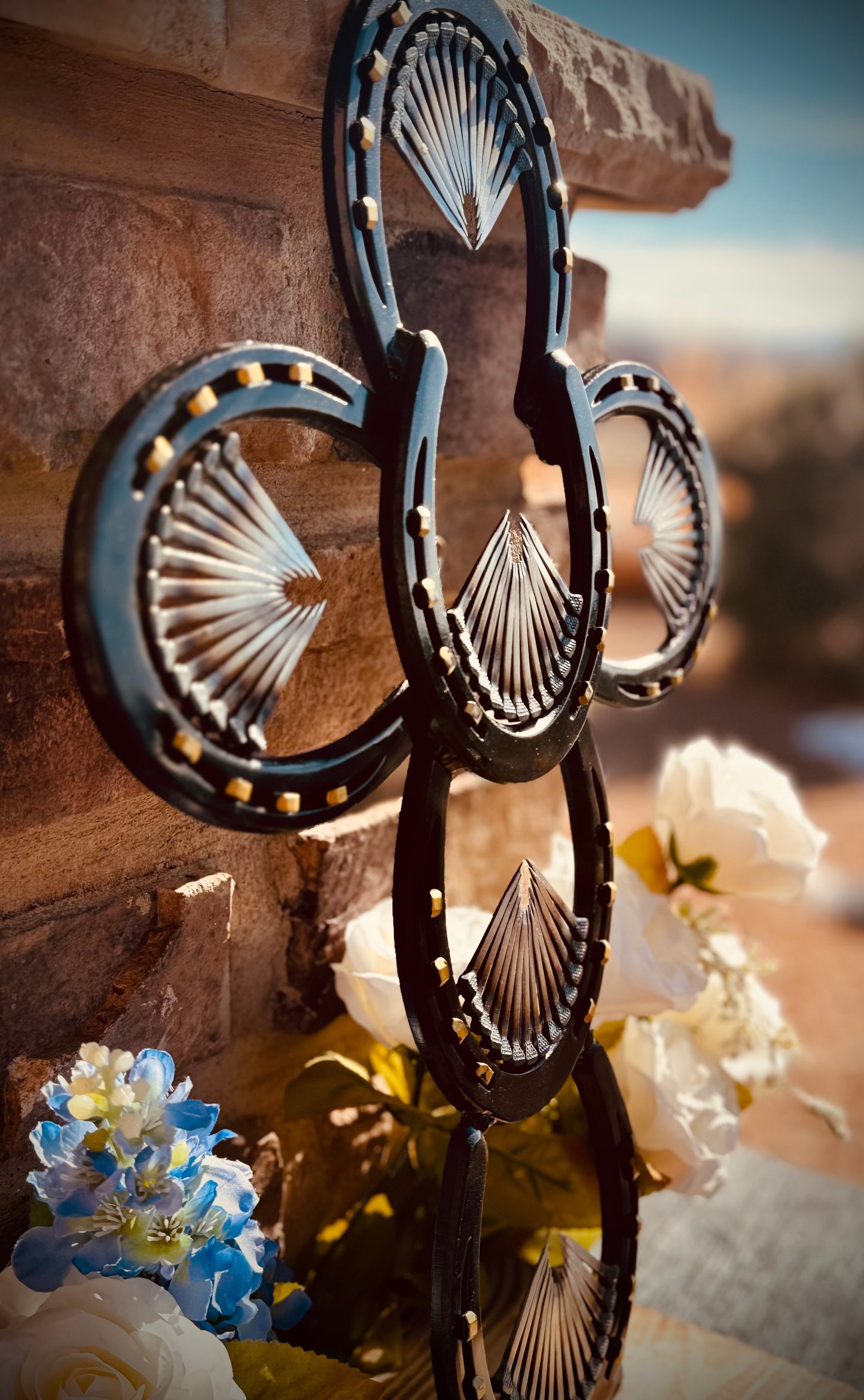 Hand Crafted Horseshoe Cross