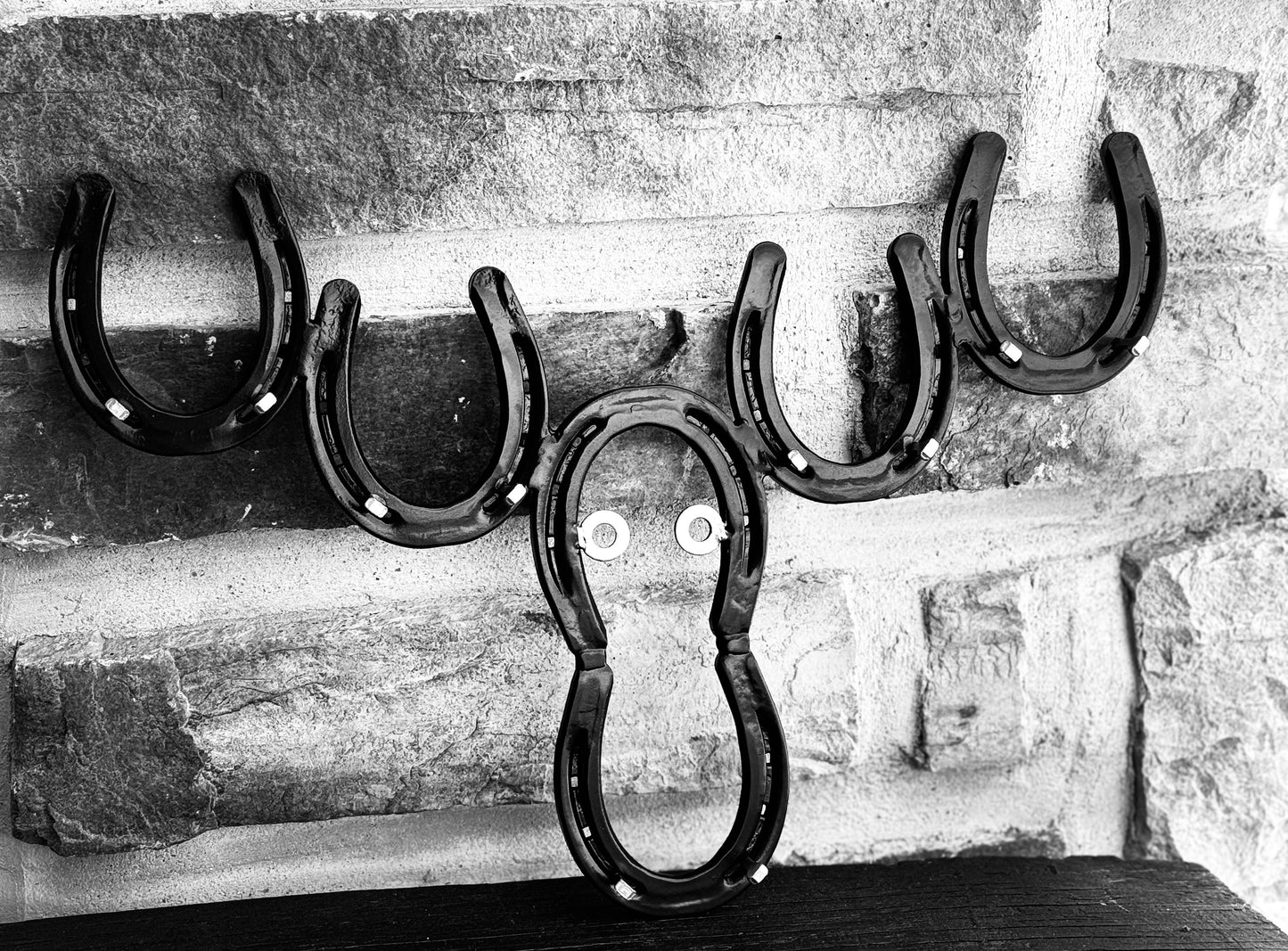 Horseshoe Moose key Hanger