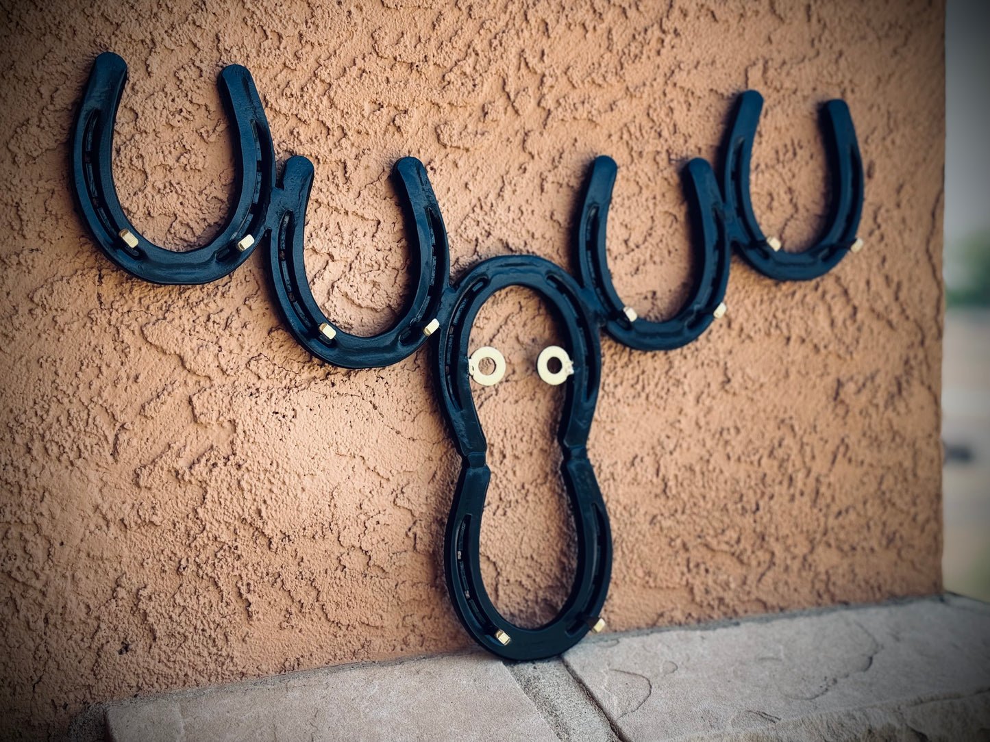 Horseshoe Moose key Hanger
