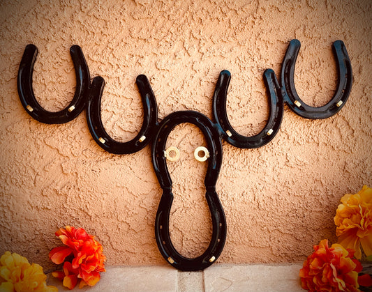 Horseshoe Moose key Hanger