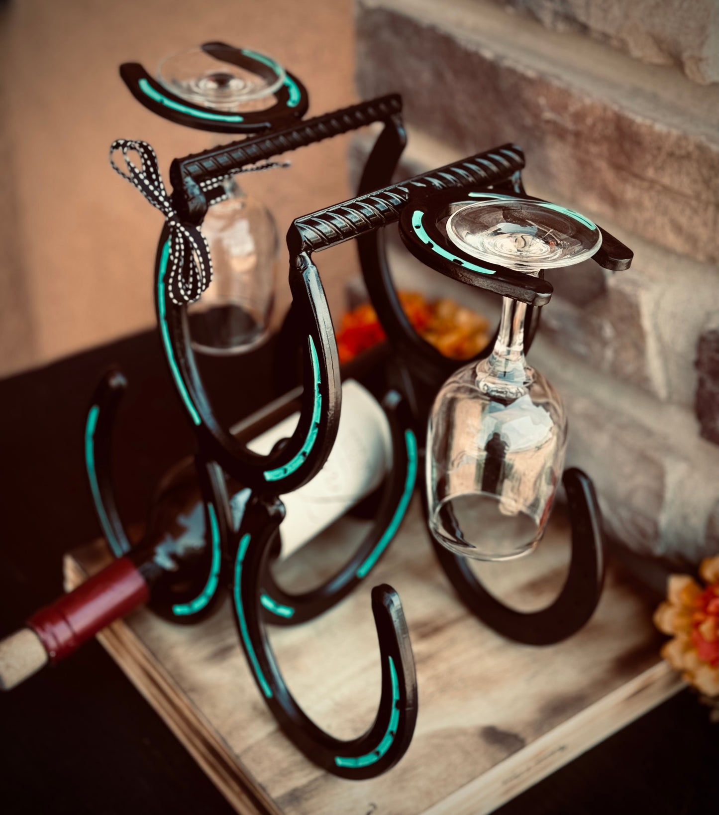 Wine Bottle & Glass Holder