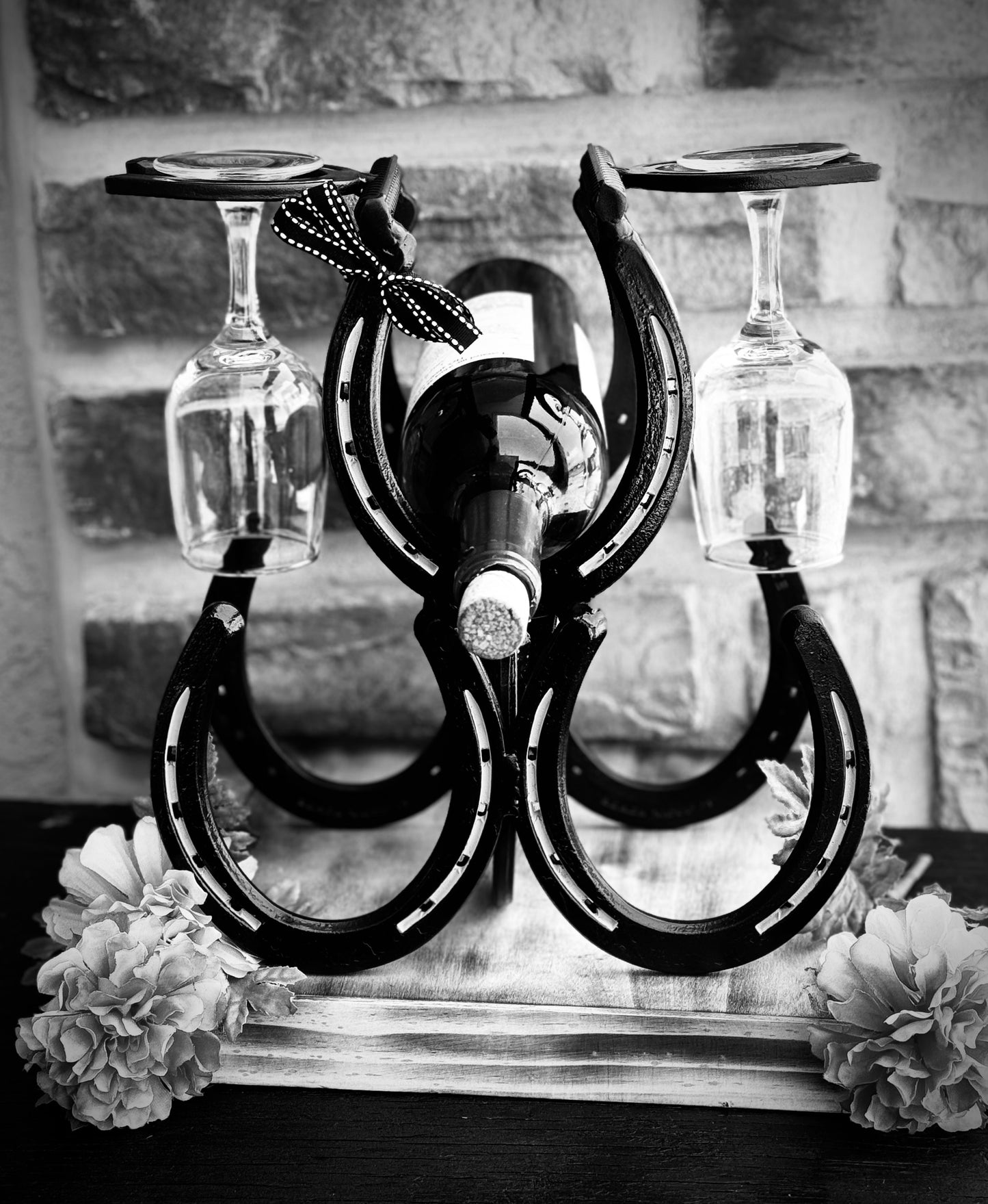 Wine Bottle & Glass Holder