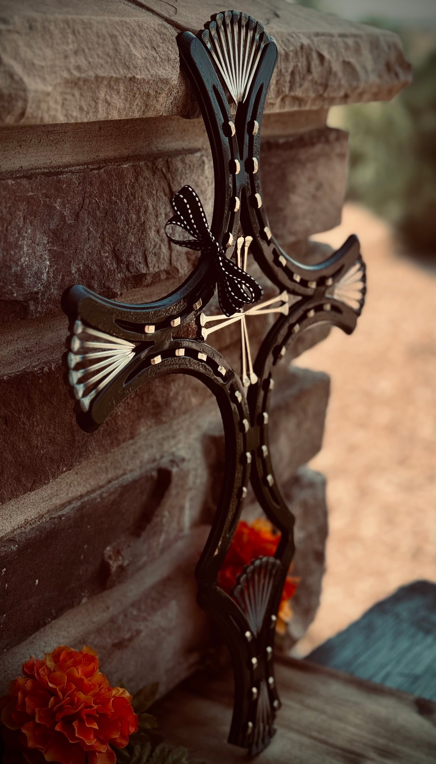 Hand made Horseshoe Cross