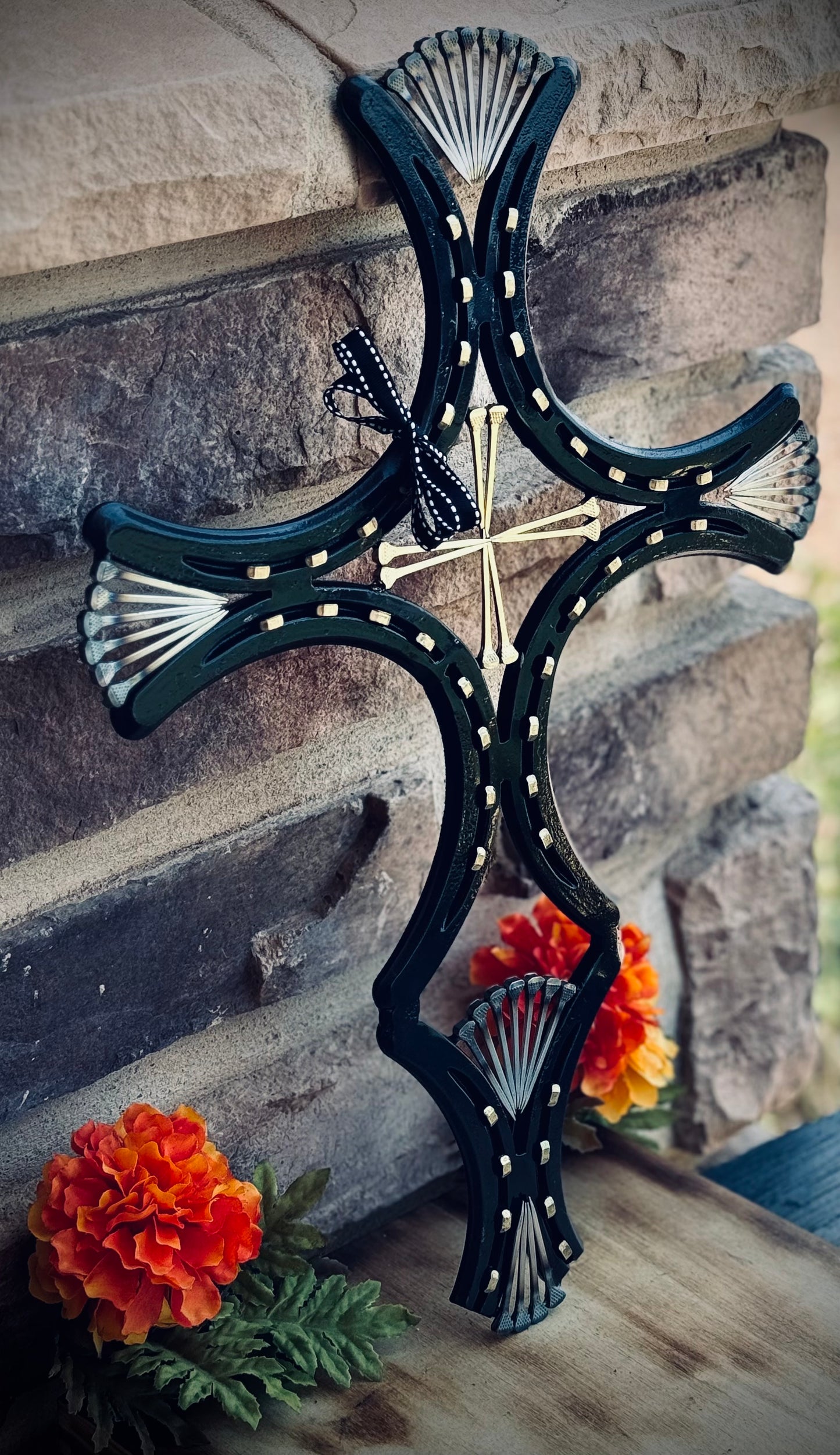 Hand made Horseshoe Cross