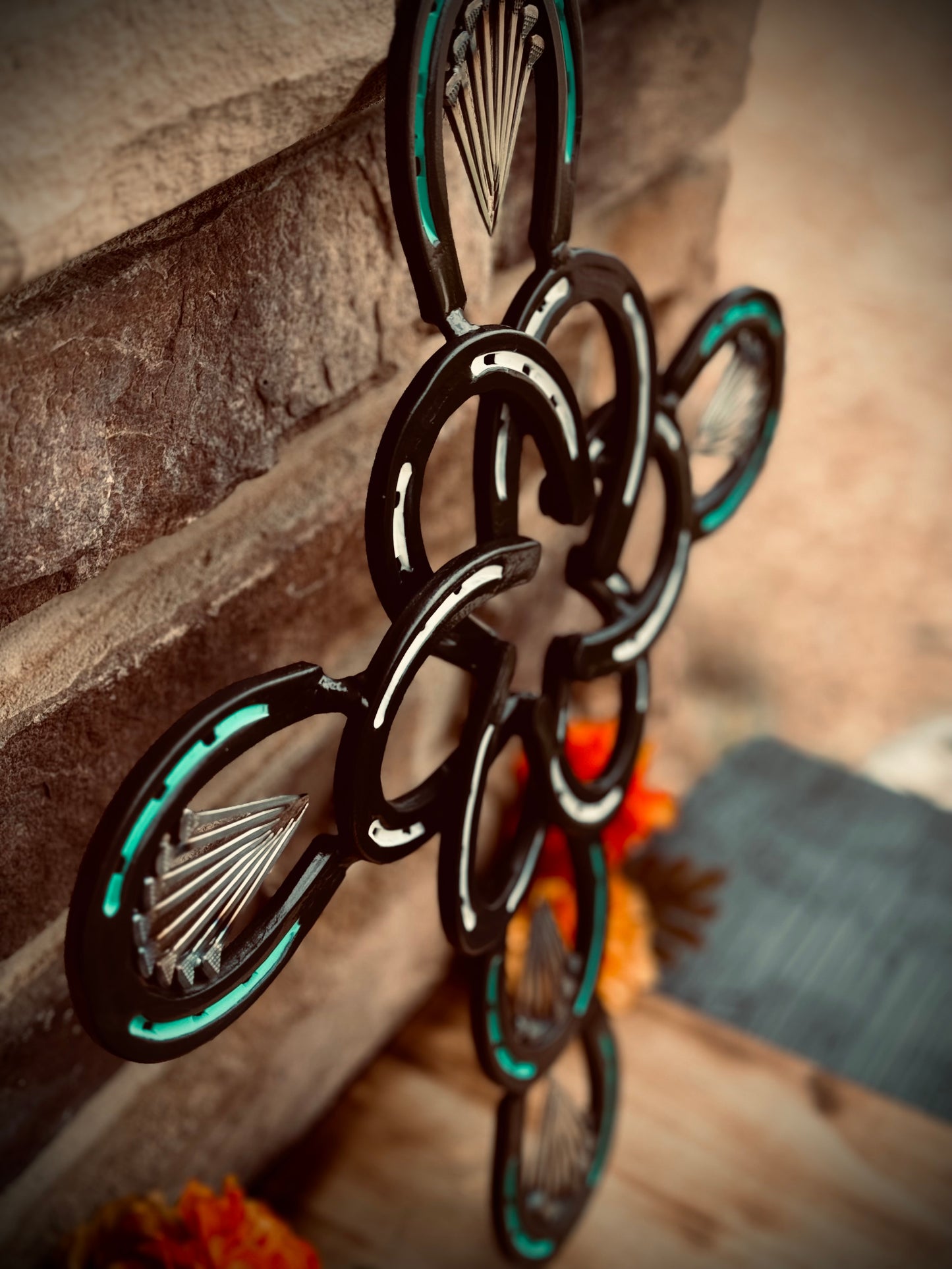 Hand Made Horseshoe Cross